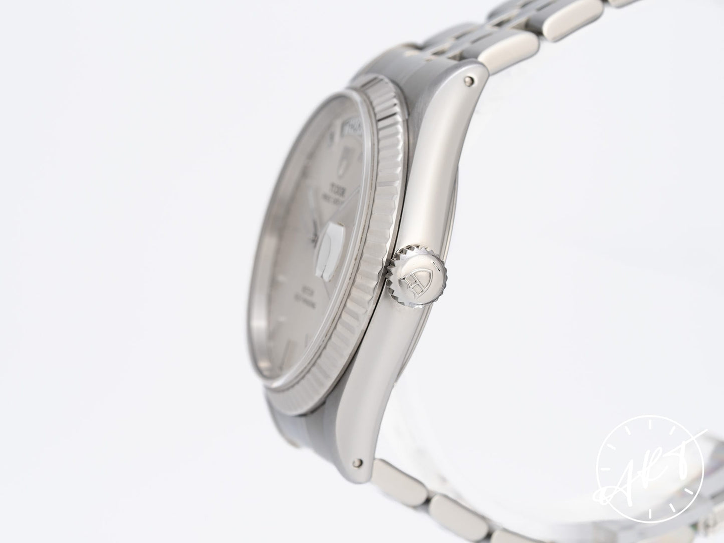 Tudor Prince Day-Date Silver Dial Stainless Steel Automatic Watch 76214