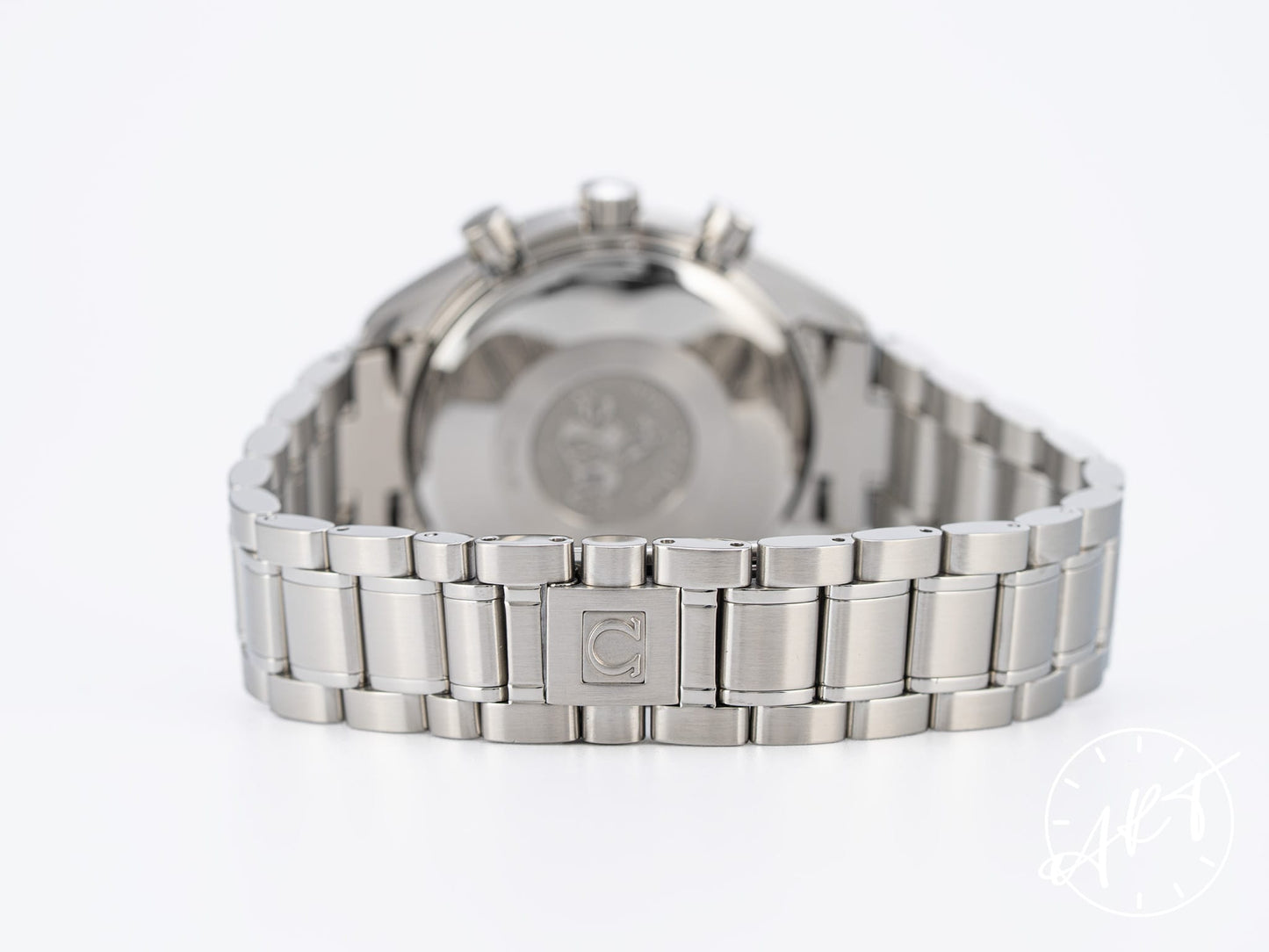 Omega Speedmaster Triple Date Chrono Silver Dial SS Watch 3523.30.00 w/ Papers