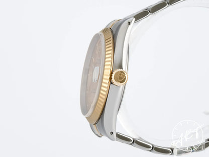 Tudor Prince Day-Date Fluted Bezel Gold Dial Silver SS Auto Watch 76213 w/ B&P
