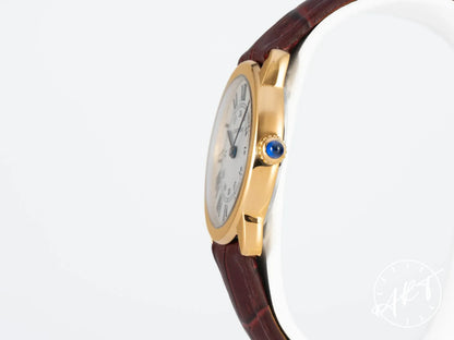 Cartier Ronde Solo de Cartier White Dial Yellow Gold Quartz Watch W6700355 w/ BP