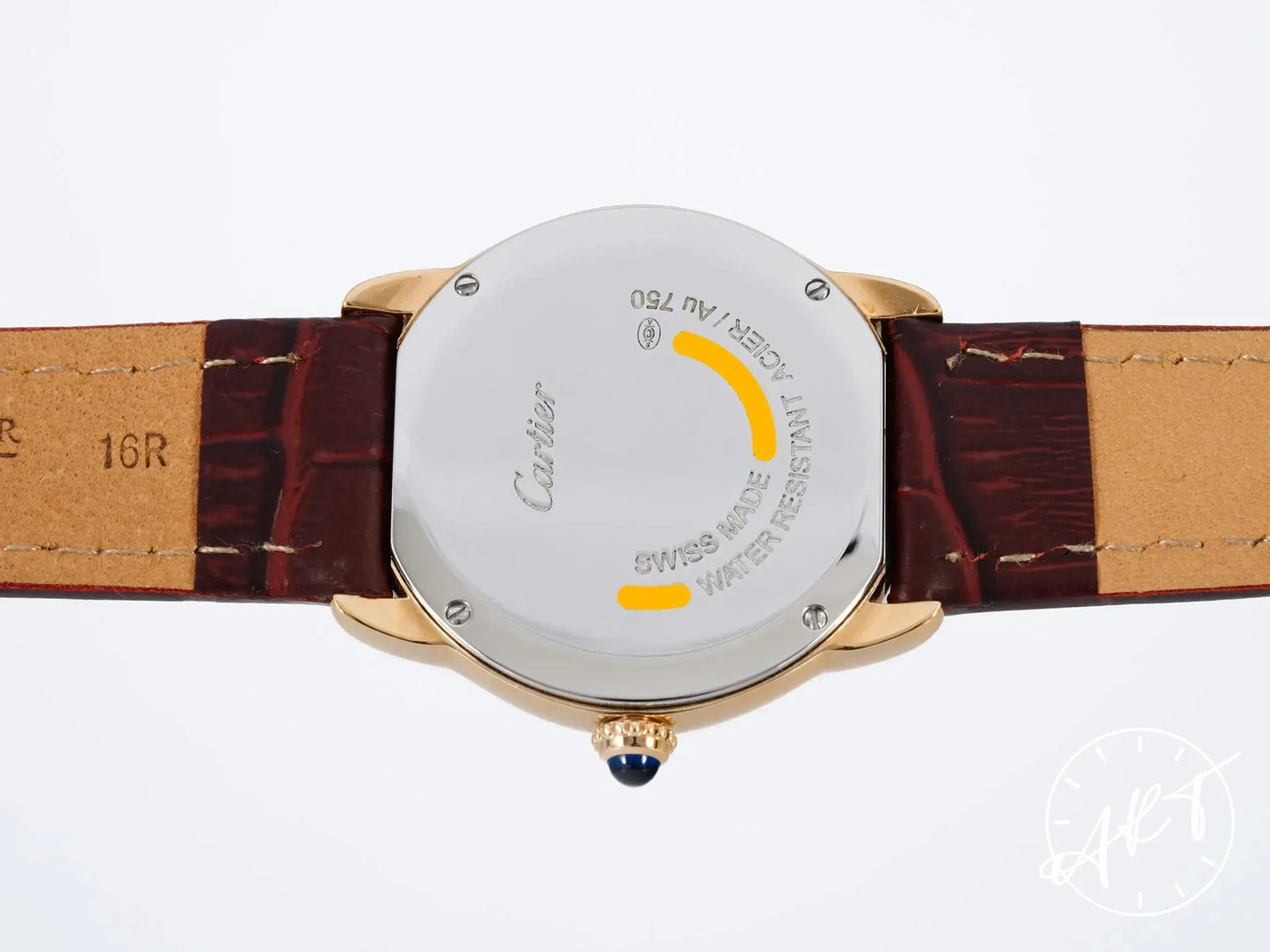 Cartier Ronde Solo de Cartier White Dial Yellow Gold Quartz Watch W6700355 w/ BP