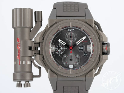 NEW Snyper One Chronograph Grey Dial SS Auto Military Watch 10.300.00