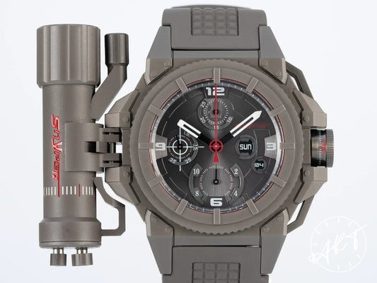 NEW Snyper One Chronograph Grey Dial SS Auto Military Watch 10.300.00