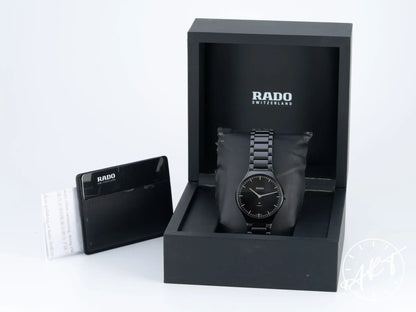 Rado True Thinline 40mm Black Dial Ceramic Automatic Watch R27969152 w/ B&P