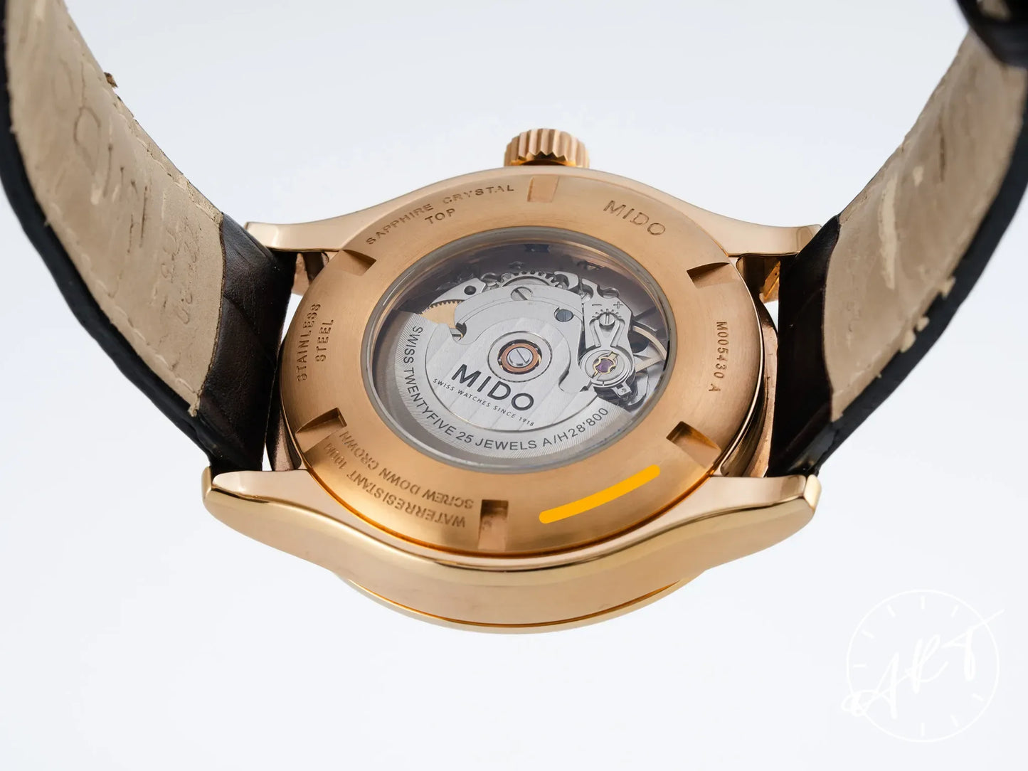Mido Multifort Silver Dial Rose Gold-Coated Stainless Steel Automatic Watch w/ Box