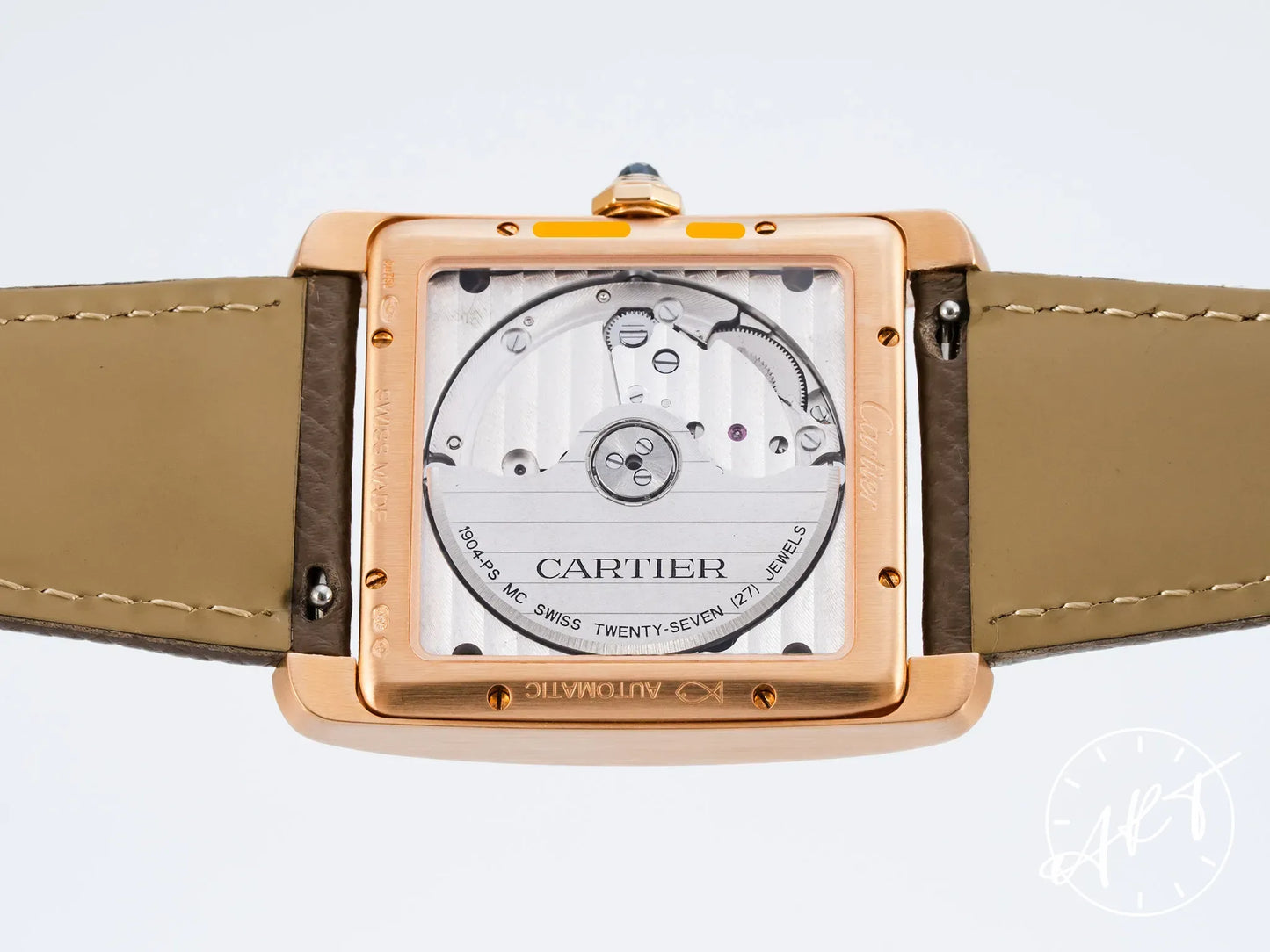 Cartier Tank MC Grey Dial 18K Rose Gold Automatic Watch WGTA0014 in FULL SET