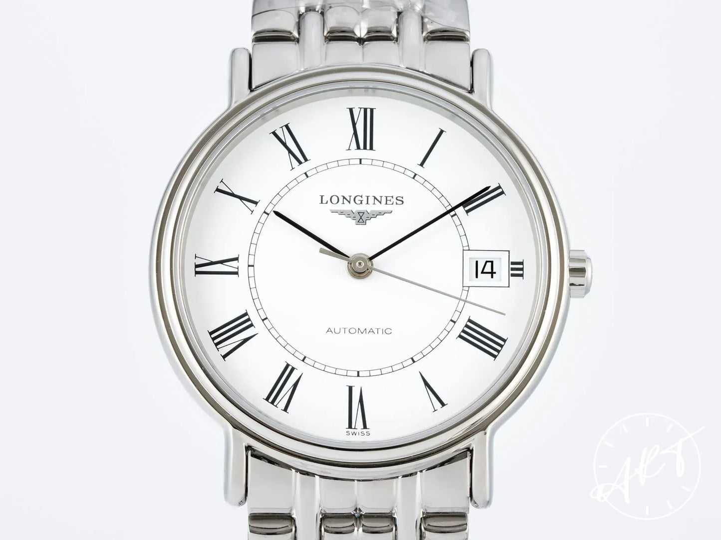 NEW Longines Presence White Dial Stainless Steel Automatic Watch in FULL SET