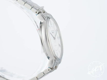 NEW Longines Presence White Dial Stainless Steel Automatic Watch in FULL SET