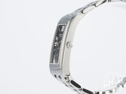 NEW Longines DolceVita Black Dial Stainless Steel Quartz Watch in FULL SET
