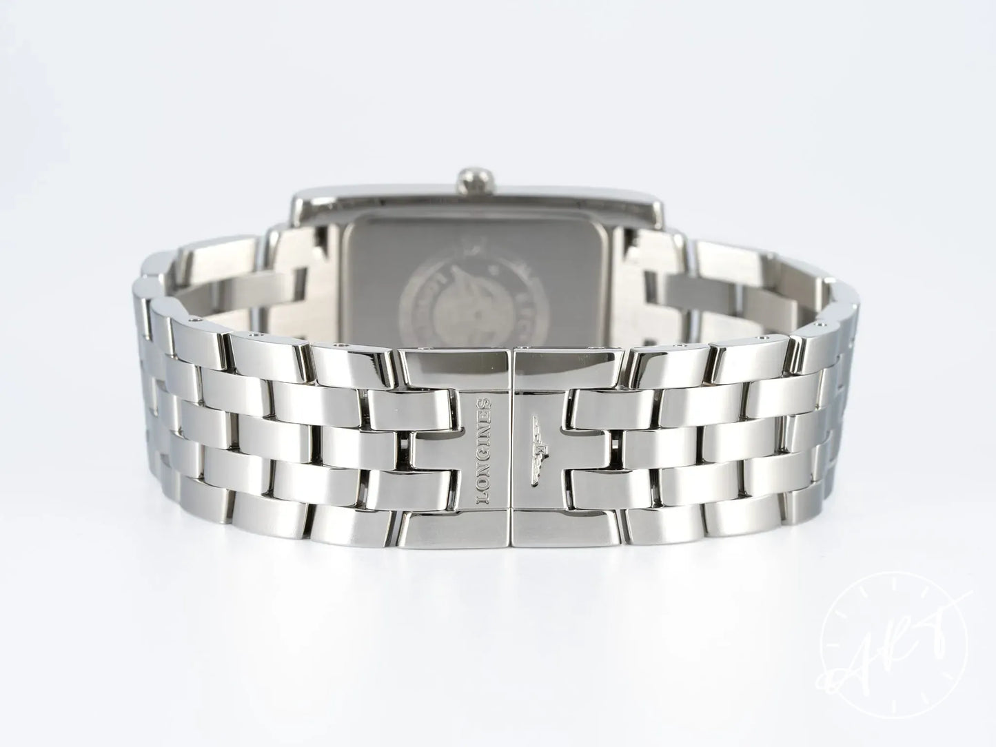 NEW Longines DolceVita Black Dial Stainless Steel Quartz Watch in FULL SET