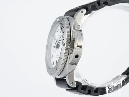 Panerai Luminor Submersible 42 3-Days White Dial SS Auto Diver Watch PAM02223 BP