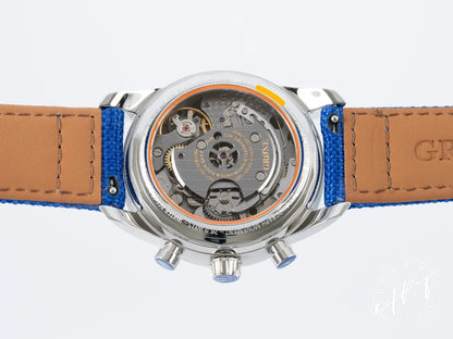 NEW Grone Moment Meter Salmon Dial SS Manual 300 Pcs Ltd Ed Watch w/ B&P