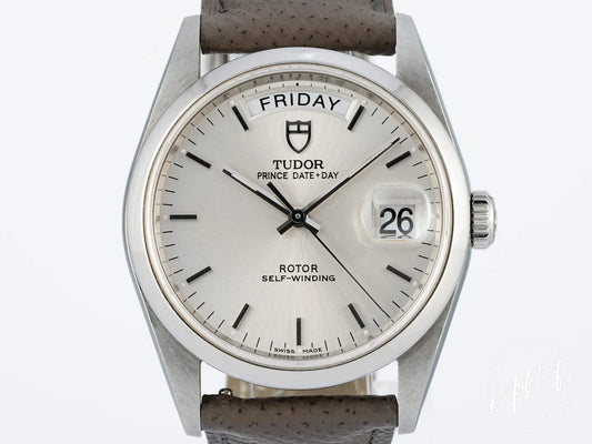 Tudor Prince Day-Date Silver Dial Stainless Steel Automatic Watch 76200