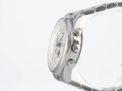 Longines Master Collection Chrono Moonphase Silver Dial SS Auto Watch w/ B&P
