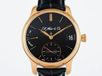 H. Moser & Cie. Endeavour Perpetual Calendar 1 Black Dial 18K RG Watch 341.501 BP