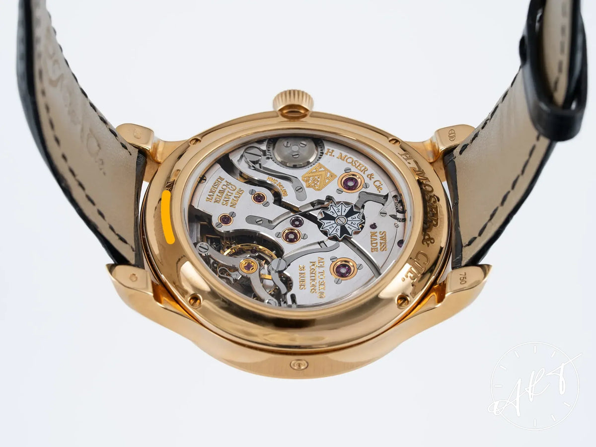H. Moser & Cie. Endeavour Perpetual Calendar 1 Black Dial 18K RG Watch 341.501 BP