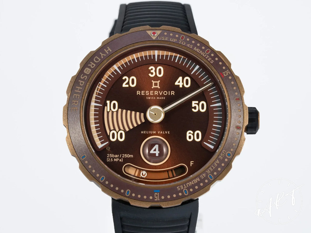 Reservoir Hydrosphere Bronze x Revolution Jump Hour Bronze Ltd Ed Auto Watch w/ B&P