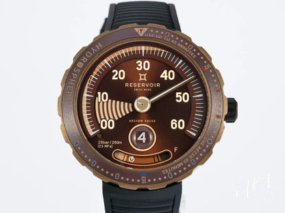 Reservoir Hydrosphere Bronze x Revolution Jump Hour Bronze Ltd Ed Auto Watch w/ B&P