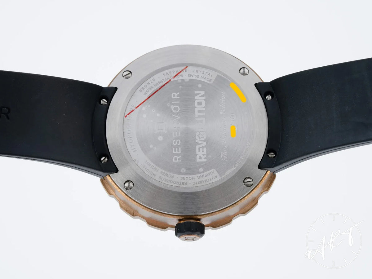 Reservoir Hydrosphere Bronze x Revolution Jump Hour Bronze Ltd Ed Auto Watch w/ B&P