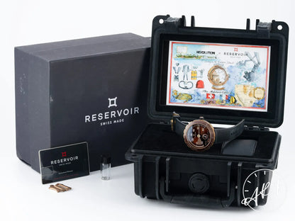 Reservoir Hydrosphere Bronze x Revolution Jump Hour Bronze Ltd Ed Auto Watch w/ B&P