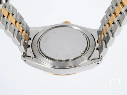 Tudor Prince Day-Date Silver Linen Diamond Dial 18K Gold & SS Auto Watch 76213