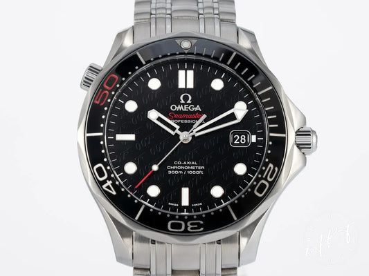 Omega Seamaster 300M Black Dial SS James Bond 50th Anniversary Diver Watch BP