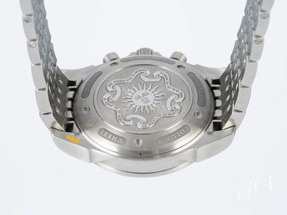 NEW Omega De Ville Co-Axial 41 Chronoscope White Dial SS Auto Watch w/ B&P