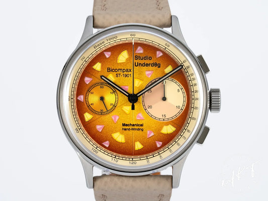 NEW Studio Underd0g Time + Tide Hawaiian Pizza Multicolor Dial SS Ltd Watch 01HPBE BP