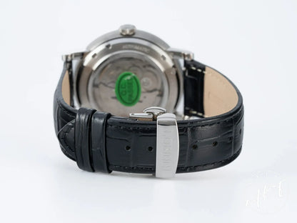 NEW Lobinni Classic Black Dial Stainless Steel Automatic Watch 16028 in FULL SET