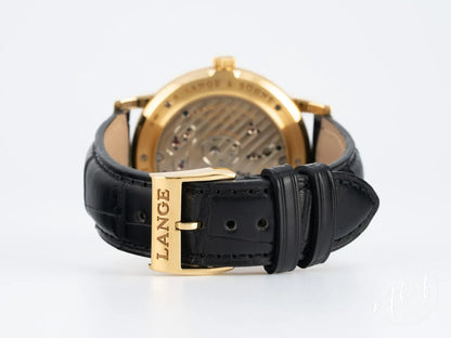 A. Lange & Söhne Grand Lange 1 Gold & White Dial 18K Yellow Gold Watch 115.021 w/ Papers