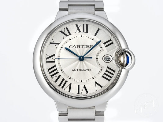 Cartier Ballon Bleu de Cartier Silver Dial SS Auto Watch WSBB0040 w/ B&P