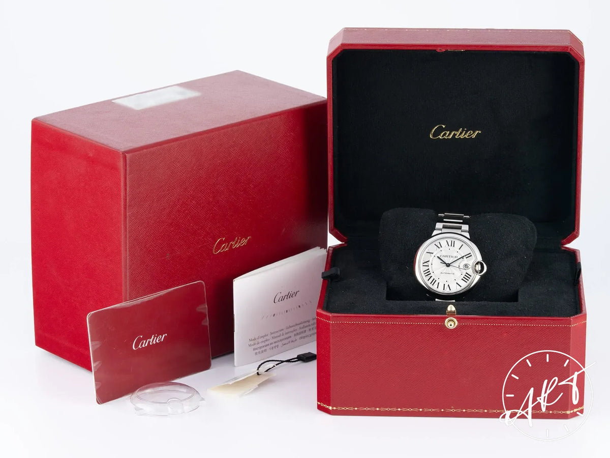 Cartier Ballon Bleu de Cartier Silver Dial SS Auto Watch WSBB0040 w/ B&P