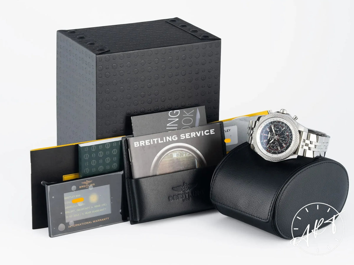 Breitling Bentley B06 Chrono Black Dial SS Auto Special Edition Watch w/ B&P