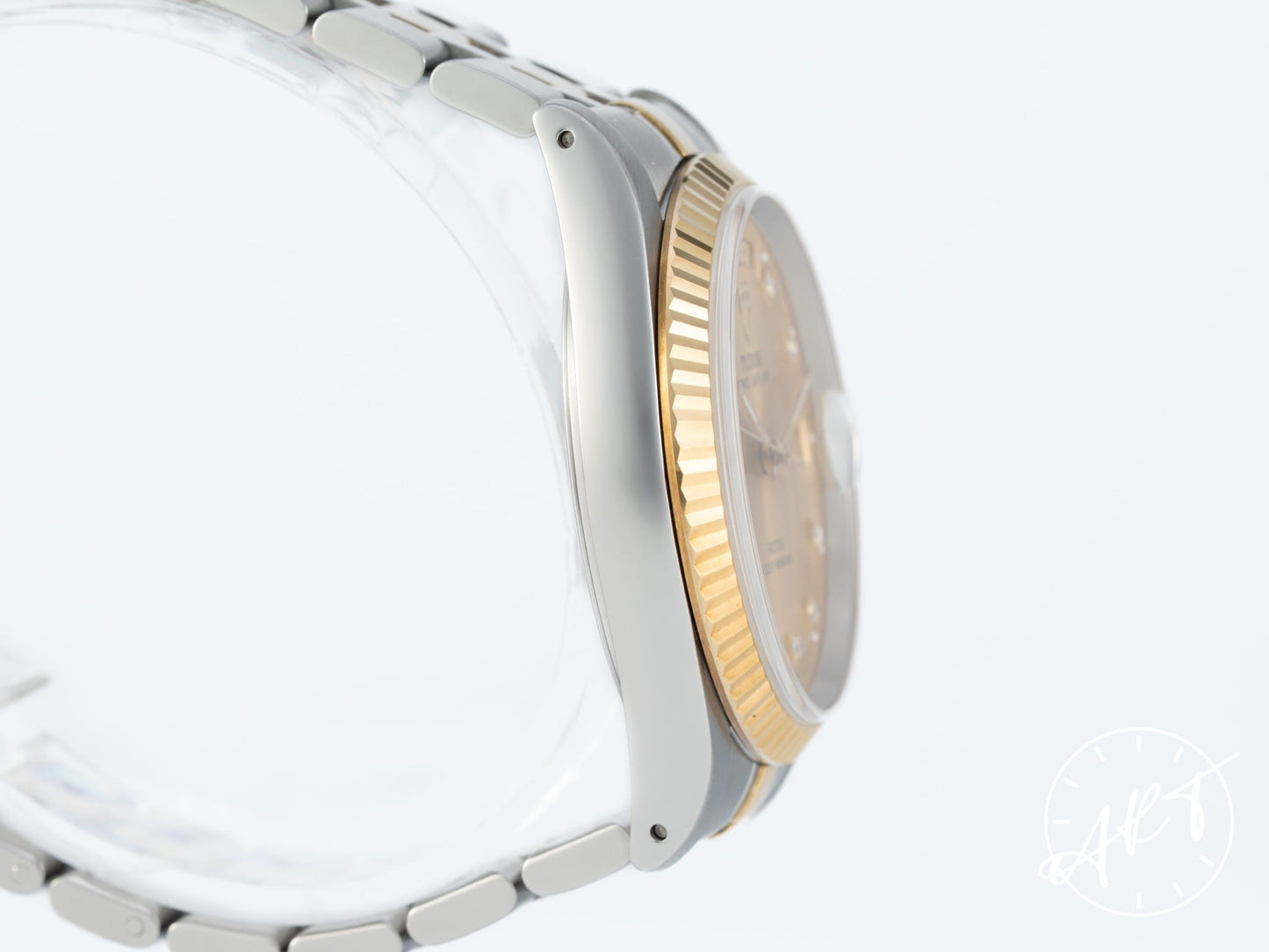 Tudor Prince Day-Date Gold Diamond Dial 18K Gold & SS Watch 76213 BP