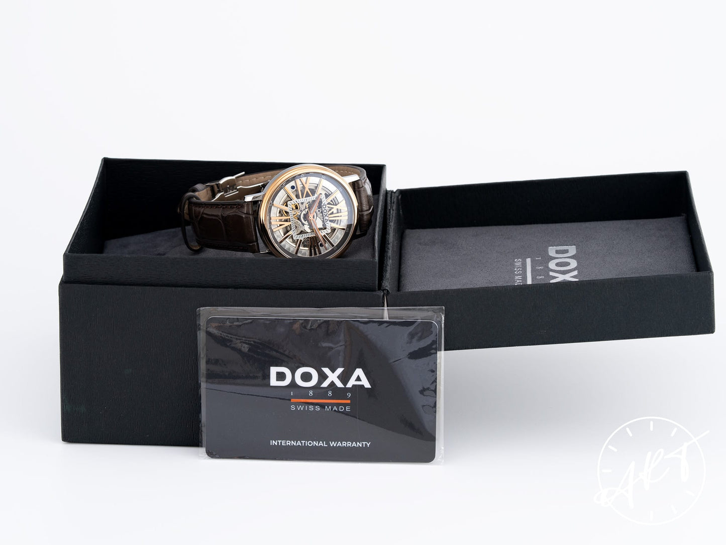 NEW DOXA Grandemetre 18K RG & SS Manual 1000 Pcs Ltd Watch D154RWH w/ BP