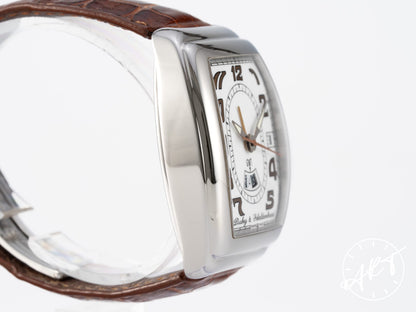 Dubey & Schaldenbrand Sonnerie GMT Alarm White Dial SS Watch GMTA/ST/WHG
