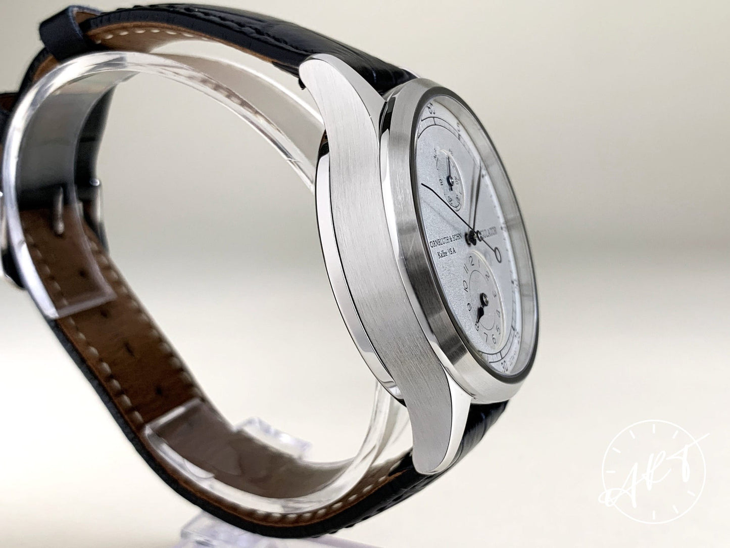 D. Dornbluth & Sohn Regulator Silver Regulator Dial SS Manual Watch w/ B&P