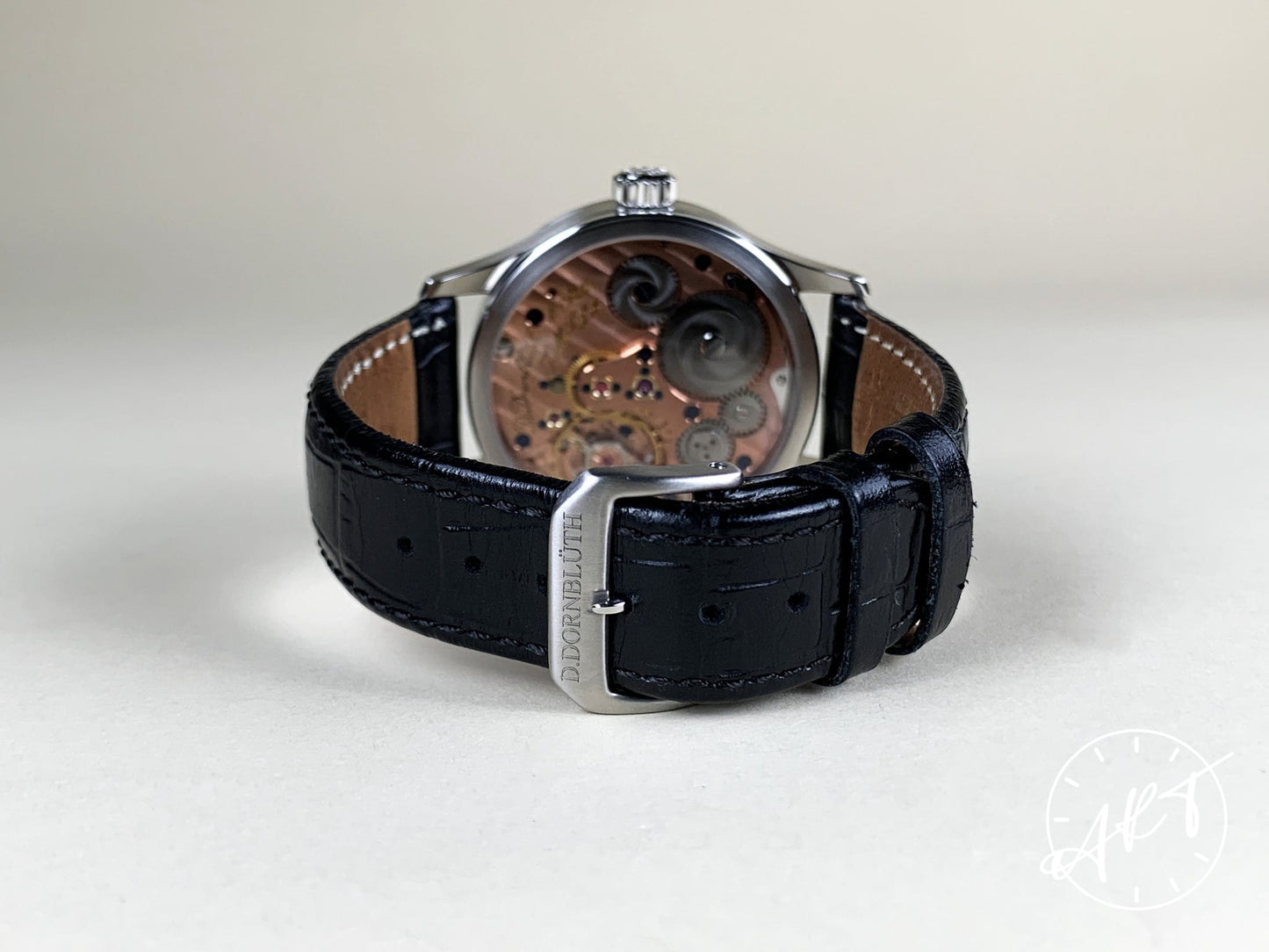 D. Dornbluth & Sohn Regulator Silver Regulator Dial SS Manual Watch w/ B&P