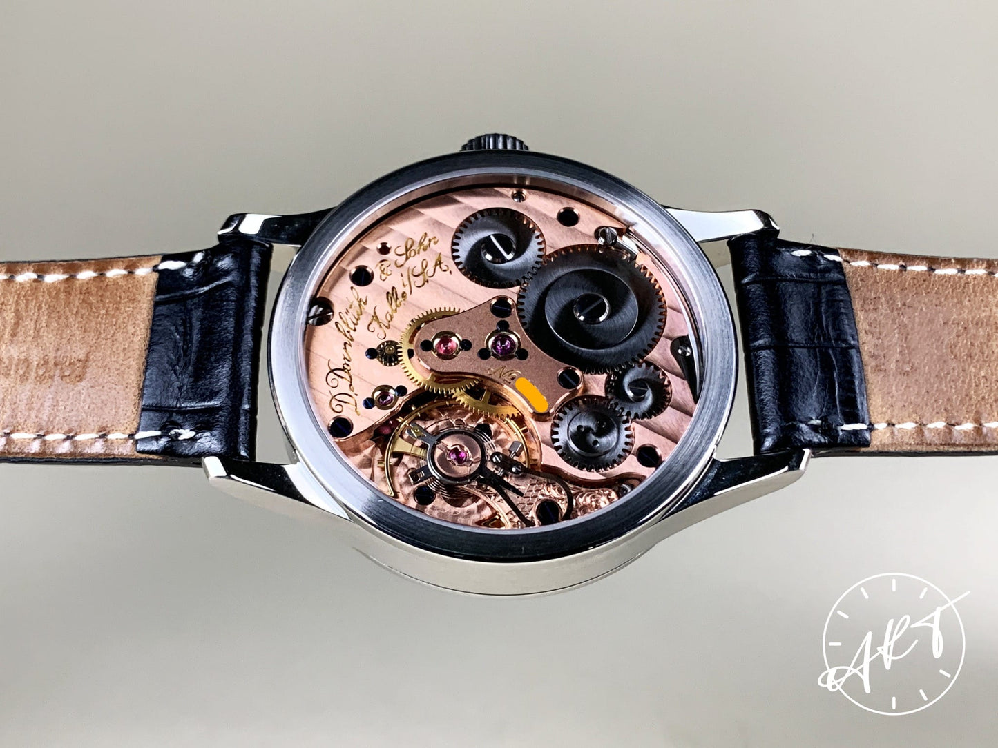 D. Dornbluth & Sohn Regulator Silver Regulator Dial SS Manual Watch w/ B&P