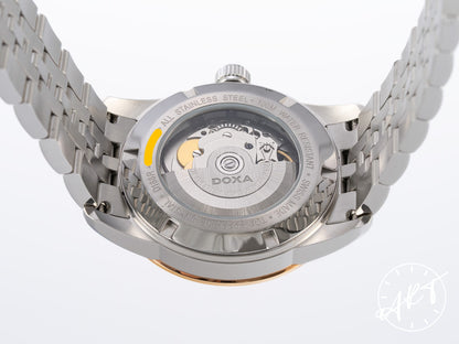 NEW DOXA Executive Homme Day-Date Champagne Dial Two-Tone RG Plated & SS Watch D188RIY BP