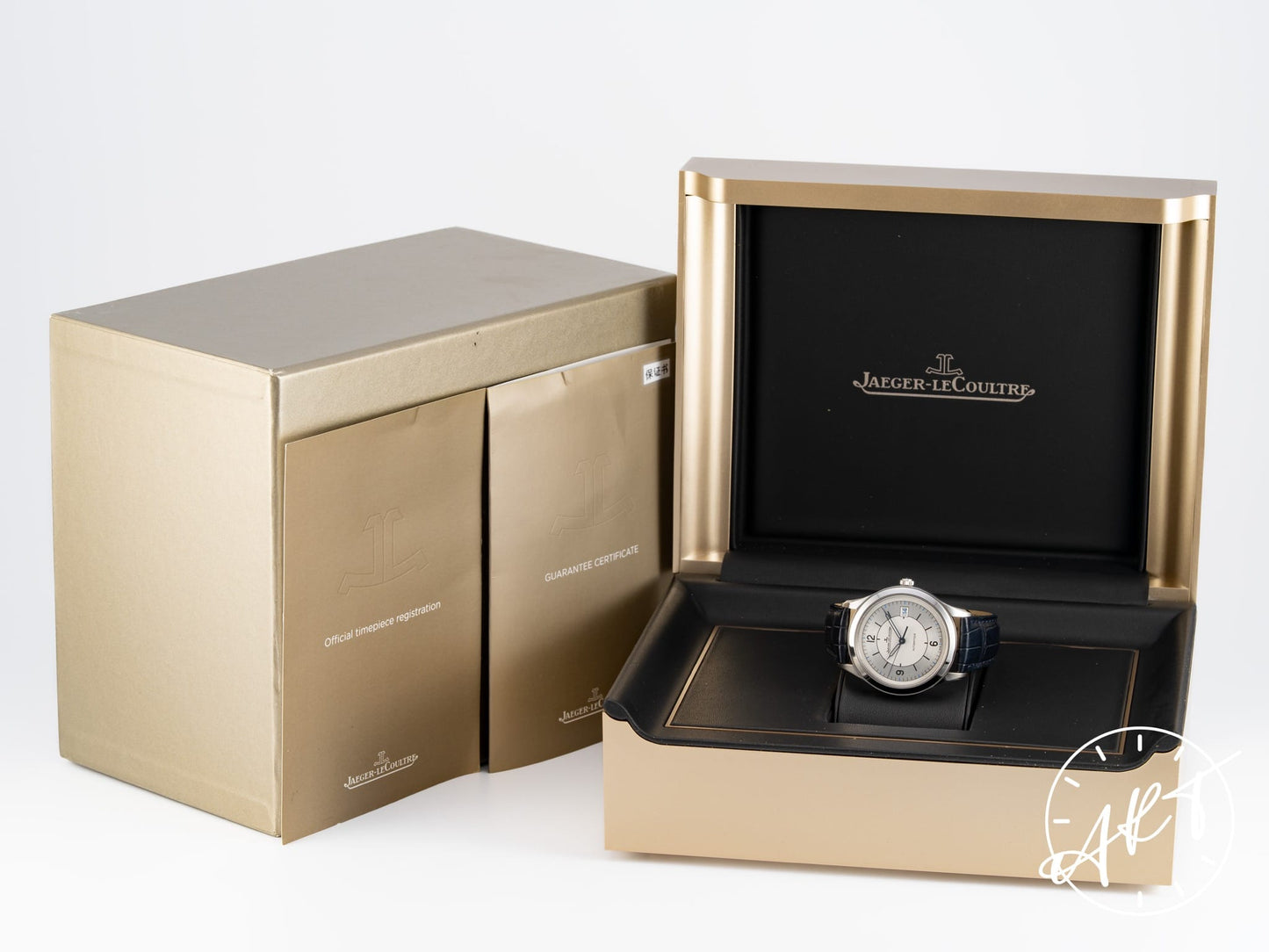 Jaeger-LeCoultre Master Control Silver Sector Dial SS Auto Watch Q1548530 w/ B&P