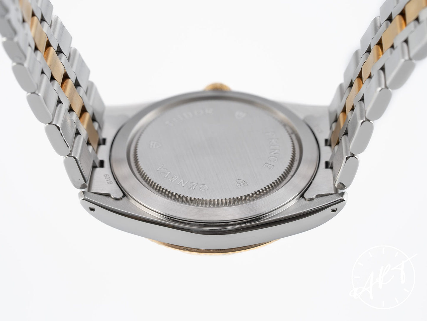 Tudor Prince Day-Date Gold Linen Dial 18K Gold & SS Watch 76213