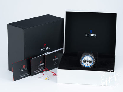 NEW Tudor Black Bay Chrono Panda Dial Carbon 25 Ltd Watch 79377KN BP