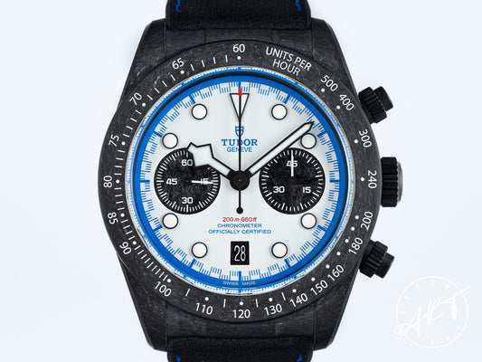 NEW Tudor Black Bay Chrono Panda Dial Carbon 25 Ltd Watch 79377KN BP
