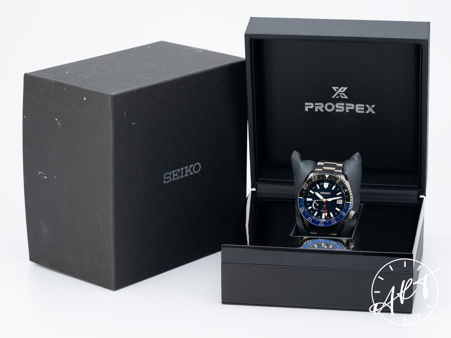 Seiko Prospex LX GMT Blue Dial Titanium Spring Drive Watch SNR033J1 BP
