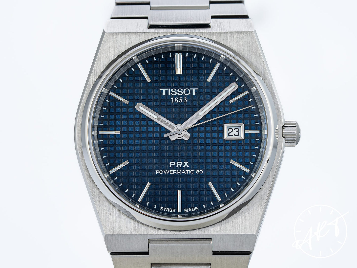 Tissot PRX Powermatic 80 Blue Dial Stainless Steel Automatic Watch in FULL SET