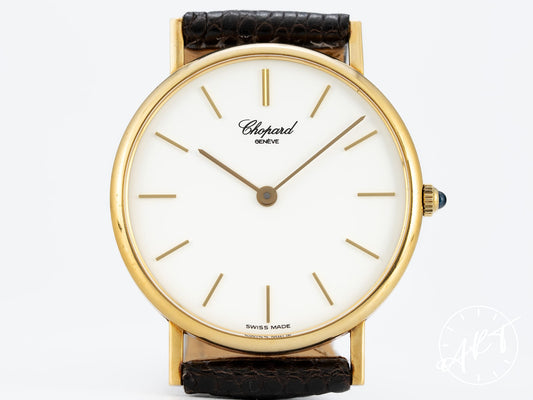 Chopard Classique White Dial 18K Gold Quartz Watch 1091