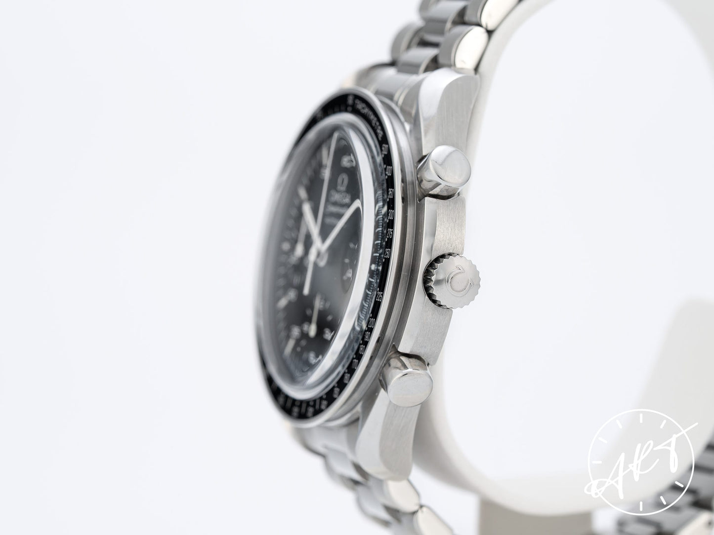 Omega Speedmaster Reduced Chronograph Black Dial SS Auto Watch 3510.50.00 w/ B&P