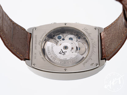 Dubey & Schaldenbrand Sonnerie GMT Alarm White Dial SS Watch GMTA/ST/WHG