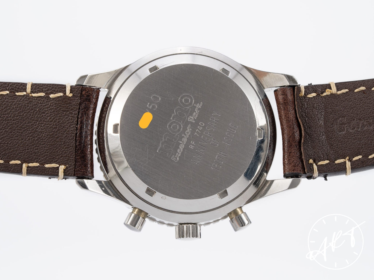 Vintage 1980s Excelsior Park Monte Carlo Chrono Black Dial Gorgeous Patina SS 50 Pcs Ltd Pilot Watch